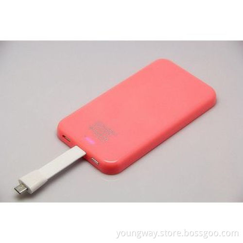 4000mAh Capacity Power Bank, 5v/1A Output Dual USB Port, Size: 112*W60*8mmNew